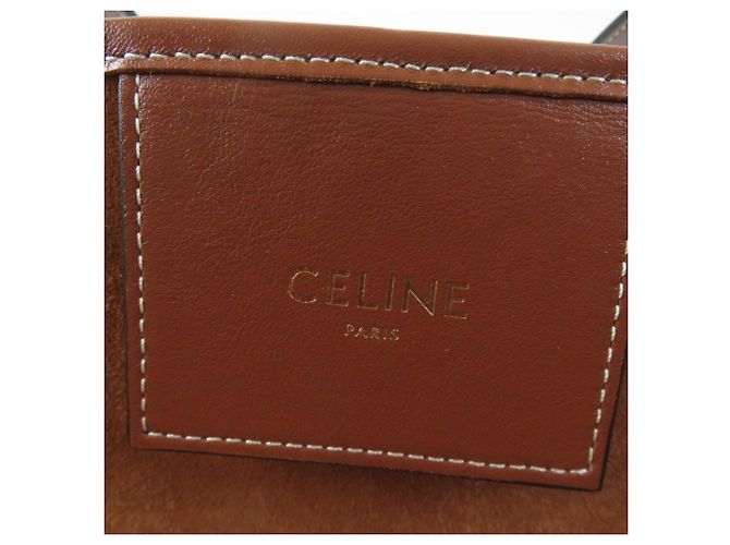 Céline Borsa Tote Media Celine Cuir Triomphe Coufun - vista 11