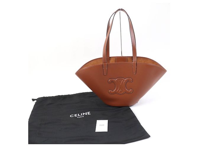 Céline Borsa Tote Media Celine Cuir Triomphe Coufun - vista 2