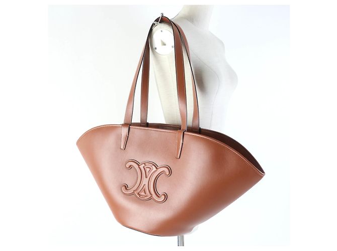 Céline Borsa Tote Media Celine Cuir Triomphe Coufun - vista 9