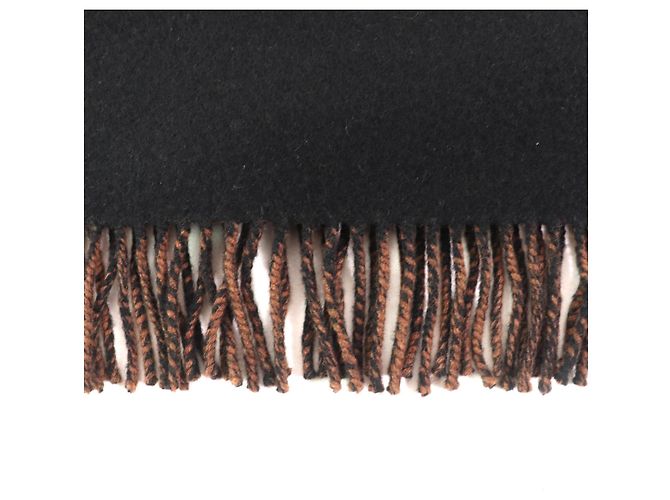Fendi FXT252 Kaschmir-Mischung Zucca-Print Schal Braun Schwarz - Ansicht 7