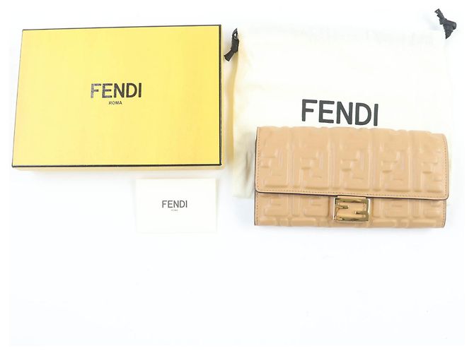 Fendi Baguette Continental Lange Geldbörse Braun - Ansicht 2