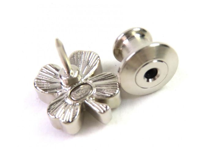 Set di spille a forma di quadrifoglio Chanel Argento - vista 9