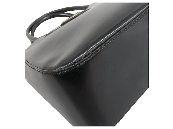 Borsa Triangle SPAZZOLATO in pelle nera di Prada Nero - vista 4