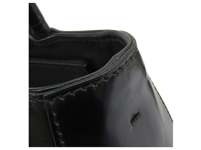 Borsa Triangle SPAZZOLATO in pelle nera di Prada Nero - vista 6