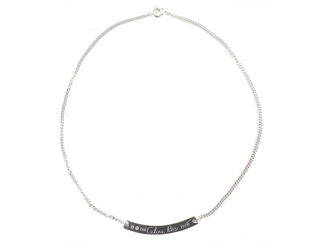 Céline Collar Placa Logo Macadam SV925 de Celine - vista 2