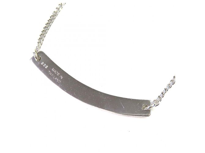 Céline Collar Placa Logo Macadam SV925 de Celine - vista 4