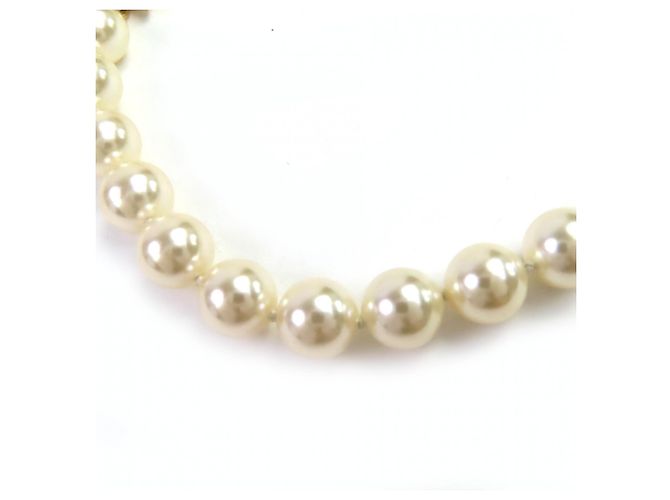 Collana choker in perle glitter Coco Mark Star di Chanel C24C Bianco D'oro - vista 4