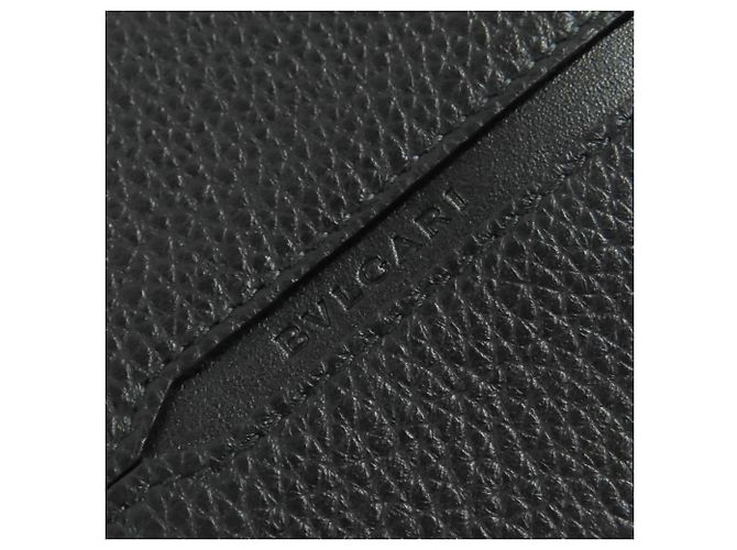 Bulgari BVLGARI Octo Leather Bifold Long Wallet Black - view 7