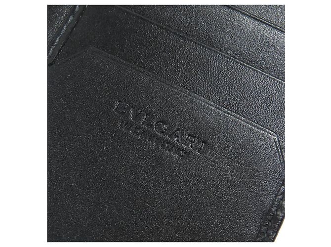 Bulgari BVLGARI Octo Leather Bifold Long Wallet Black - view 8