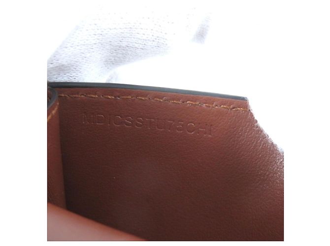Billetera compacta con cadena Burberry TB con estampado total Castaño - vista 12
