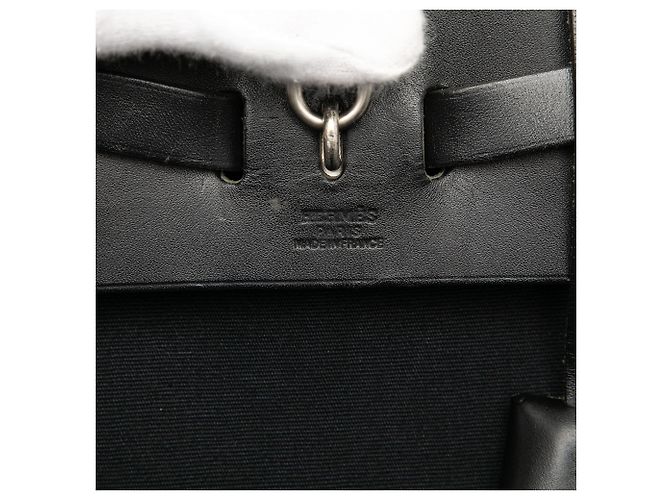 Hermès Schwarzer Toile Herbag GM Rucksack - Ansicht 5