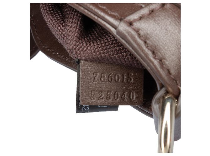Borsa a spalla Gucci Mini GG Supreme Moon Side Web marrone Beige - vista 10