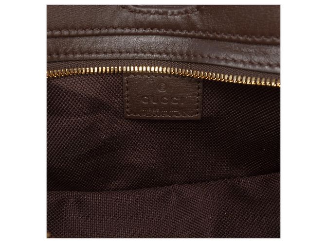 Borsa a spalla Gucci Mini GG Supreme Moon Side Web marrone Beige - vista 5