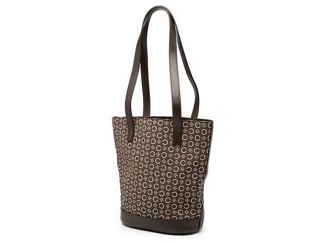 Céline Borsa a secchiello in tela Macadam Celine marrone Marrone scuro - vista 2