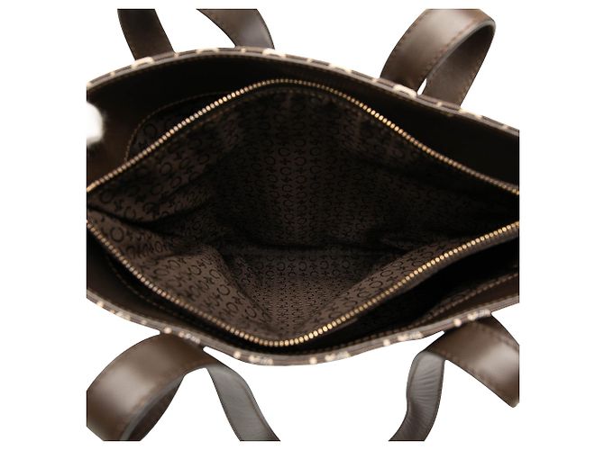 Céline Borsa a secchiello in tela Macadam Celine marrone Marrone scuro - vista 4