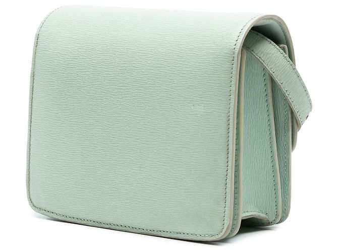 Classic Box Céline Celine Verde Piccola Scatola Classica in Pelle di Vitello - vista 2
