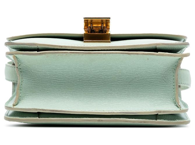 Classic Box Céline Celine Verde Piccola Scatola Classica in Pelle di Vitello - vista 3