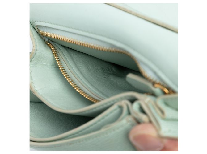 Classic Box Céline Celine Verde Piccola Scatola Classica in Pelle di Vitello - vista 6