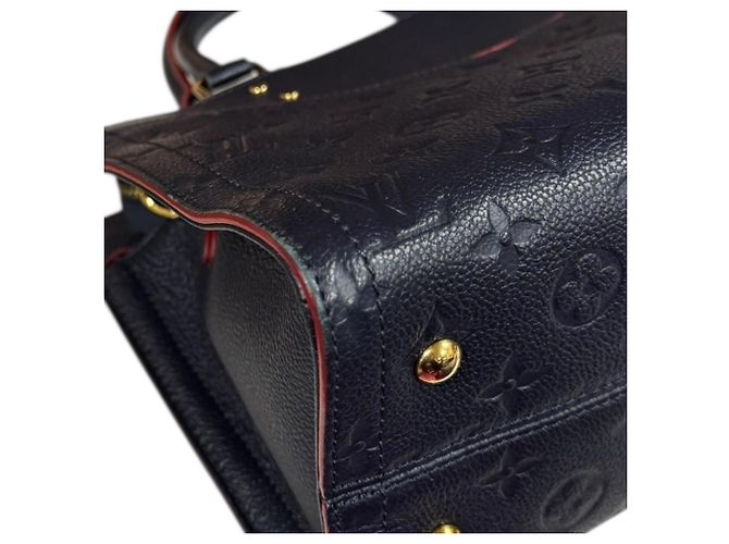 Borsa a spalla Monogram Empreinte Three PM di Louis Vuitton Rosso Blu navy - vista 10