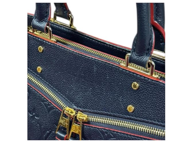 Borsa a spalla Monogram Empreinte Three PM di Louis Vuitton Rosso Blu navy - vista 11