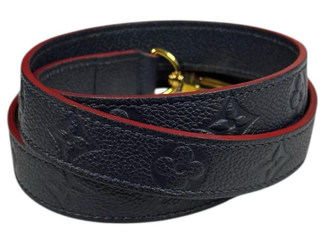 Borsa a spalla Monogram Empreinte Three PM di Louis Vuitton Rosso Blu navy - vista 14
