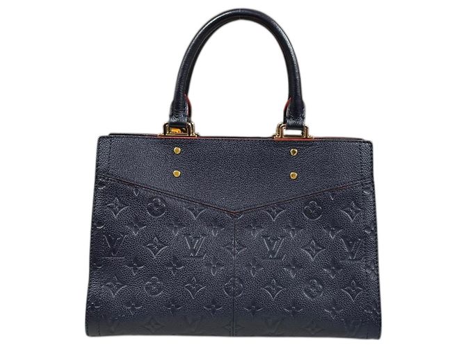 Borsa a spalla Monogram Empreinte Three PM di Louis Vuitton Rosso Blu navy - vista 3