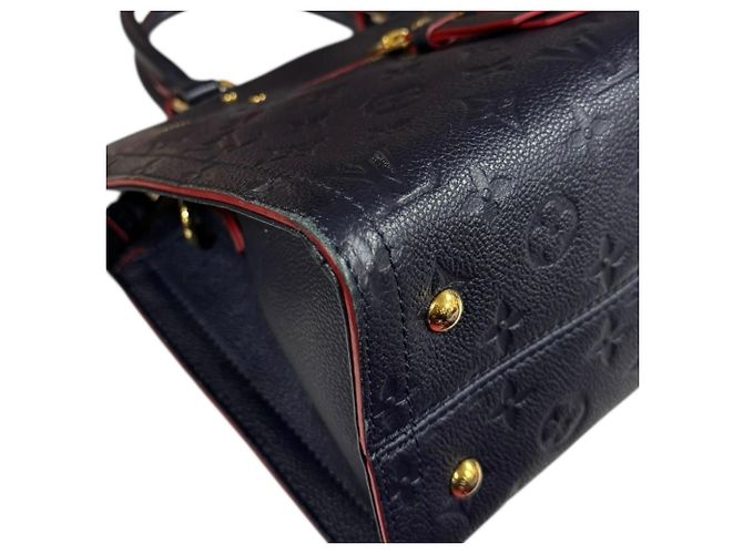 Borsa a spalla Monogram Empreinte Three PM di Louis Vuitton Rosso Blu navy - vista 8