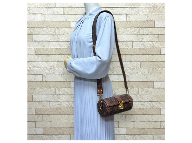 Borsa a Spalla Papillon Trunk Monogram Louis Vuitton Marrone - vista 2