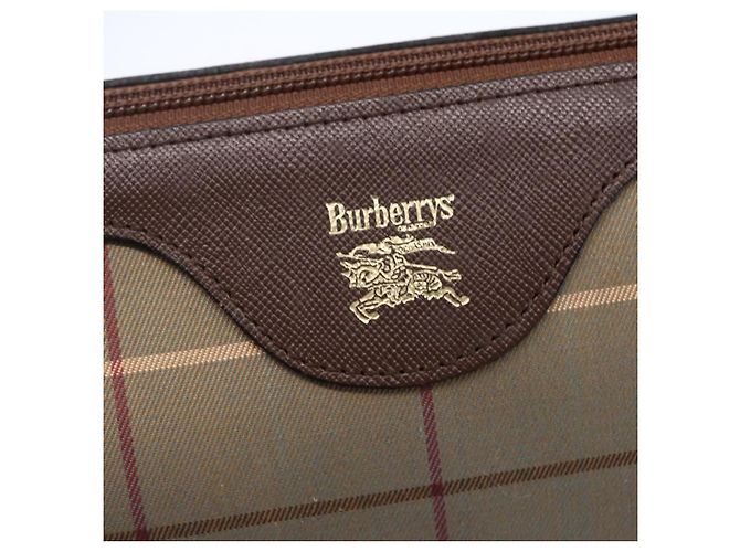 Pochette de lona con estampado Nova Check de Burberry Beige - vista 6