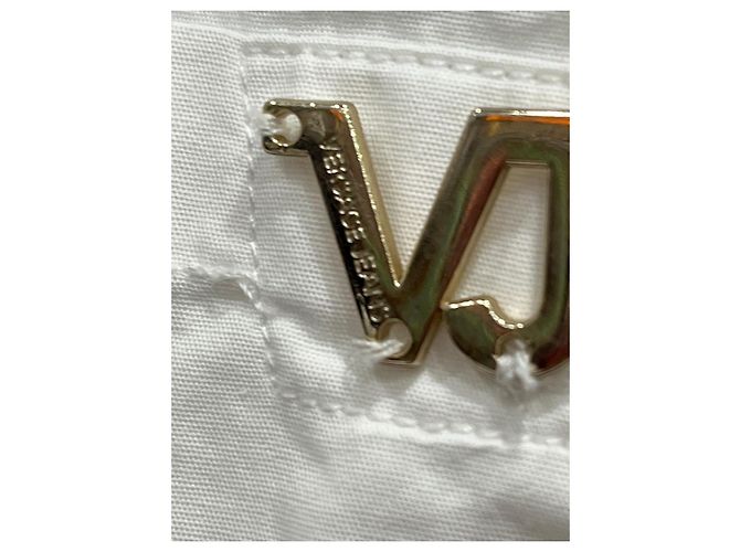 Camicia Versace Jeans Couture in cotone bianco con borchie - vista 2