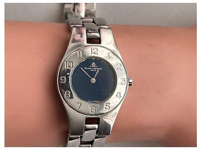 Orologio Baume & Mercier Linea Sport Acciaio Quadrante Blu - vista 6
