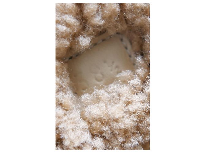 Stivali Flocon Hermès in pelle bianca foderati in shearling per escursioni Bianco - vista 8