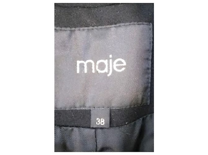 Maje Cappotto nero - vista 7