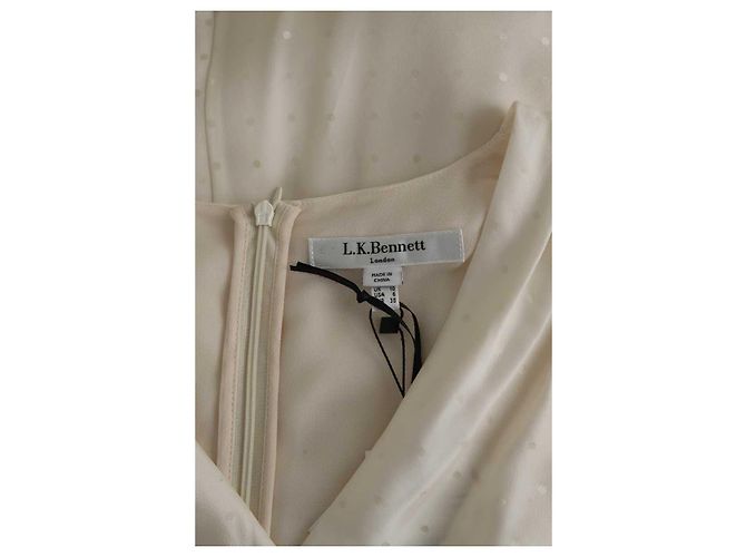 Lk Bennett Ecru silk dress - vista 5