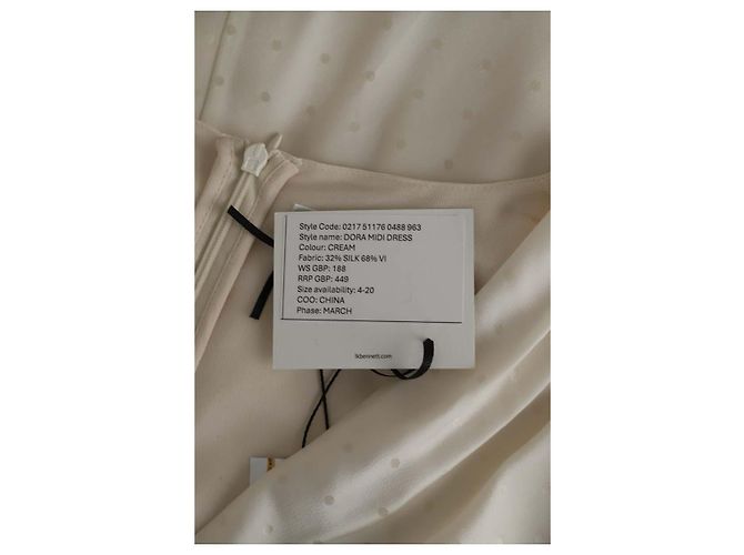 Lk Bennett Ecru silk dress - vista 6