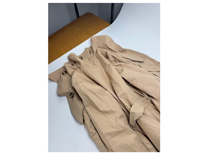 Chloé Vintage Chloe Cotton Trenchcoat Beige Brown XS - view 11