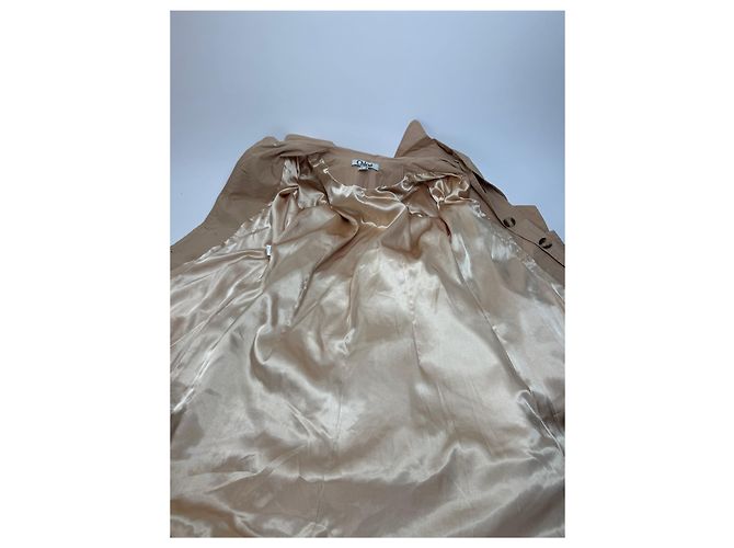 Chloé Vintage Chloe Cotton Trenchcoat Beige Brown XS - view 14