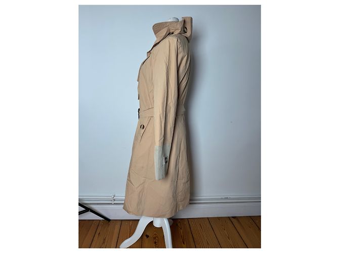 Chloé Vintage Chloe Cotton Trenchcoat Beige Brown XS - view 2