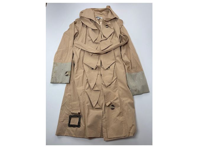 Chloé Vintage Chloe Cotton Trenchcoat Beige Brown XS - view 4