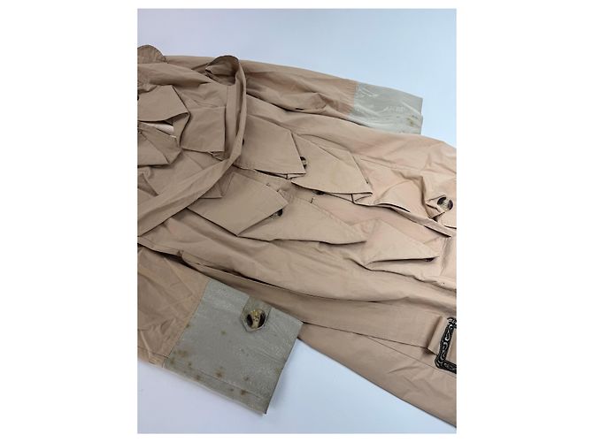 Chloé Vintage Chloe Cotton Trenchcoat Beige Brown XS - view 6