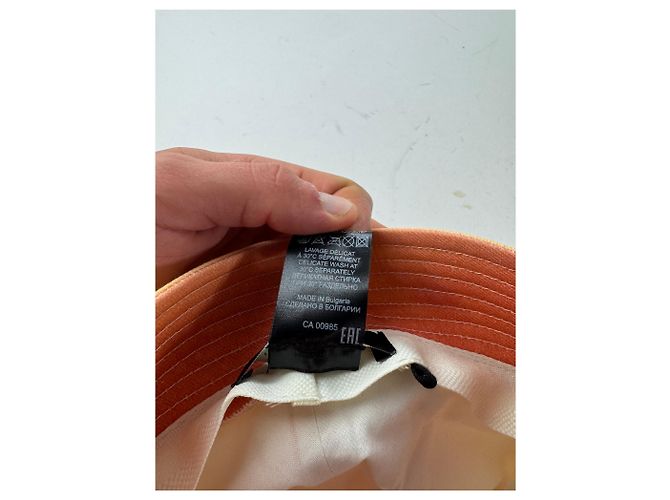 Cappello bucket logo Isabel Marant Giallo Arancione - vista 5