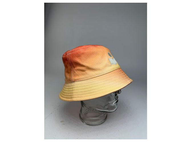 Cappello bucket logo Isabel Marant Giallo Arancione - vista 6