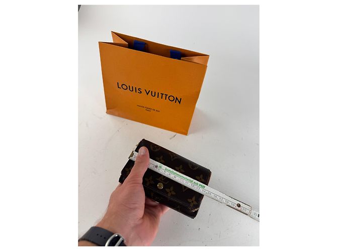 Vintage Louis Vuitton Monogramm Leder Geldbörse Braun - Ansicht 6