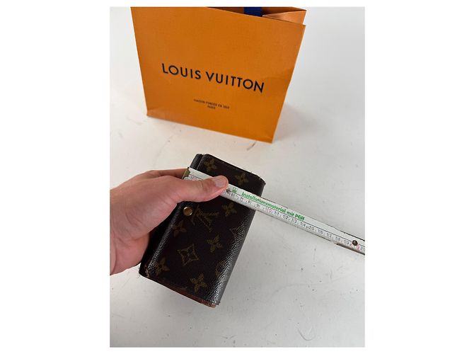Vintage Louis Vuitton Monogramm Leder Geldbörse Braun - Ansicht 7