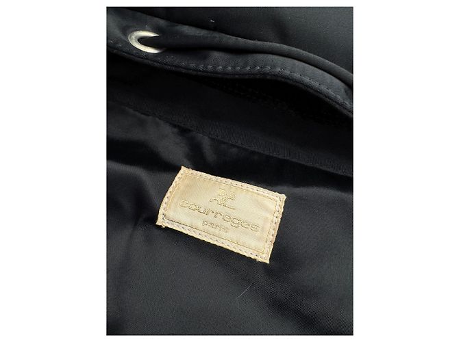 Vintage Courreges Polyester Rucksack Schwarz - Ansicht 5