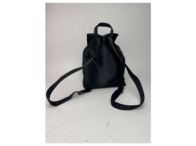 Vintage Courreges Polyester Rucksack Schwarz - Ansicht 7