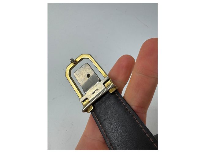 Vintage Givenchy Ledergürtel schwarz - Ansicht 5