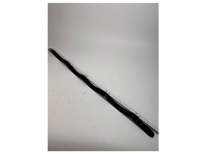 Vintage Givenchy Ledergürtel schwarz - Ansicht 6
