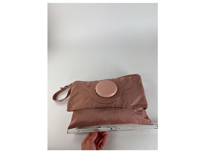 Vintage Issey Miyake Polyester 2Way Handtasche lila Pink - Ansicht 11