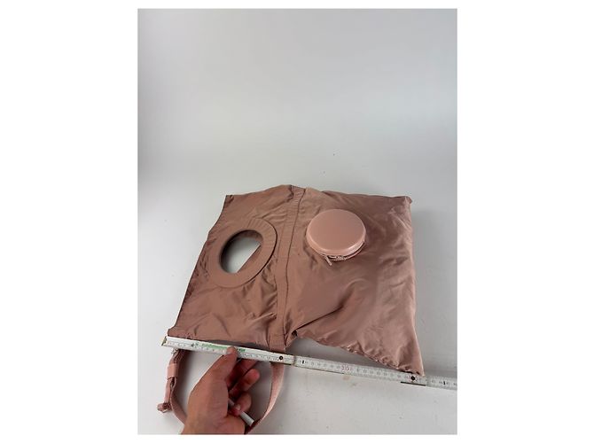 Vintage Issey Miyake Polyester 2Way Handtasche lila Pink - Ansicht 14